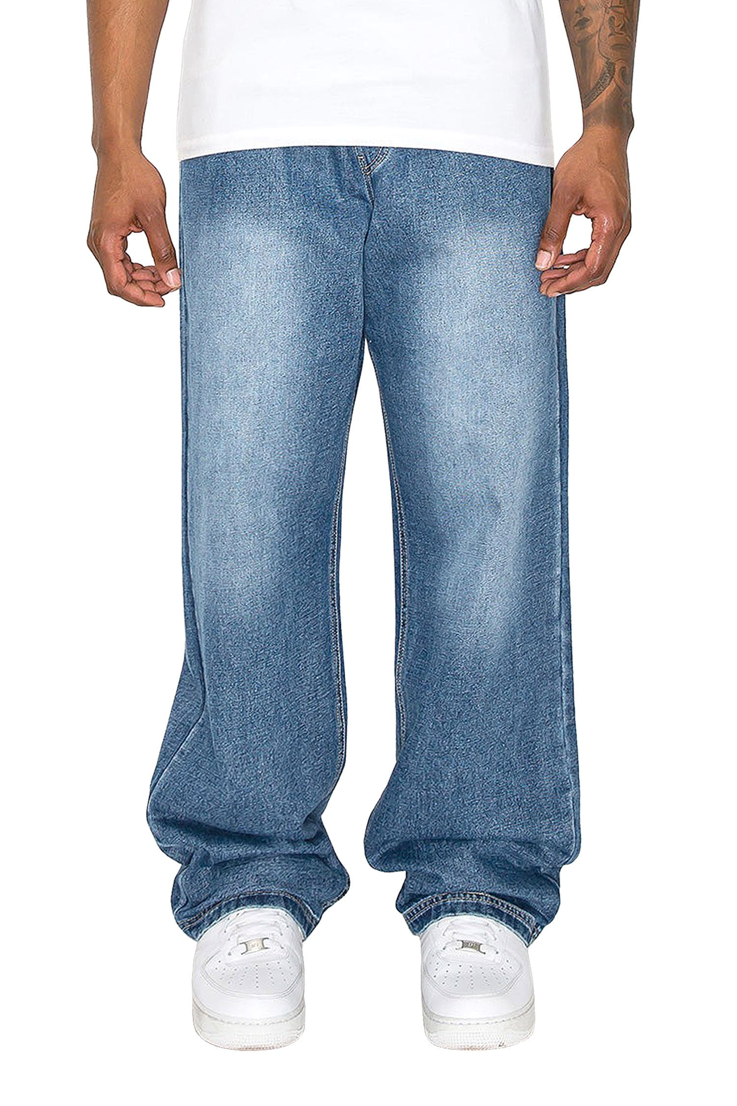 Victorious Paint Splatter Rhinestone Denim Jeans Indigo / 34 / 33
