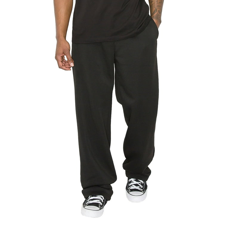 Victorious Men s Essential Baggy Fleece Sweatpants FL93 Black 4X Large Walmart