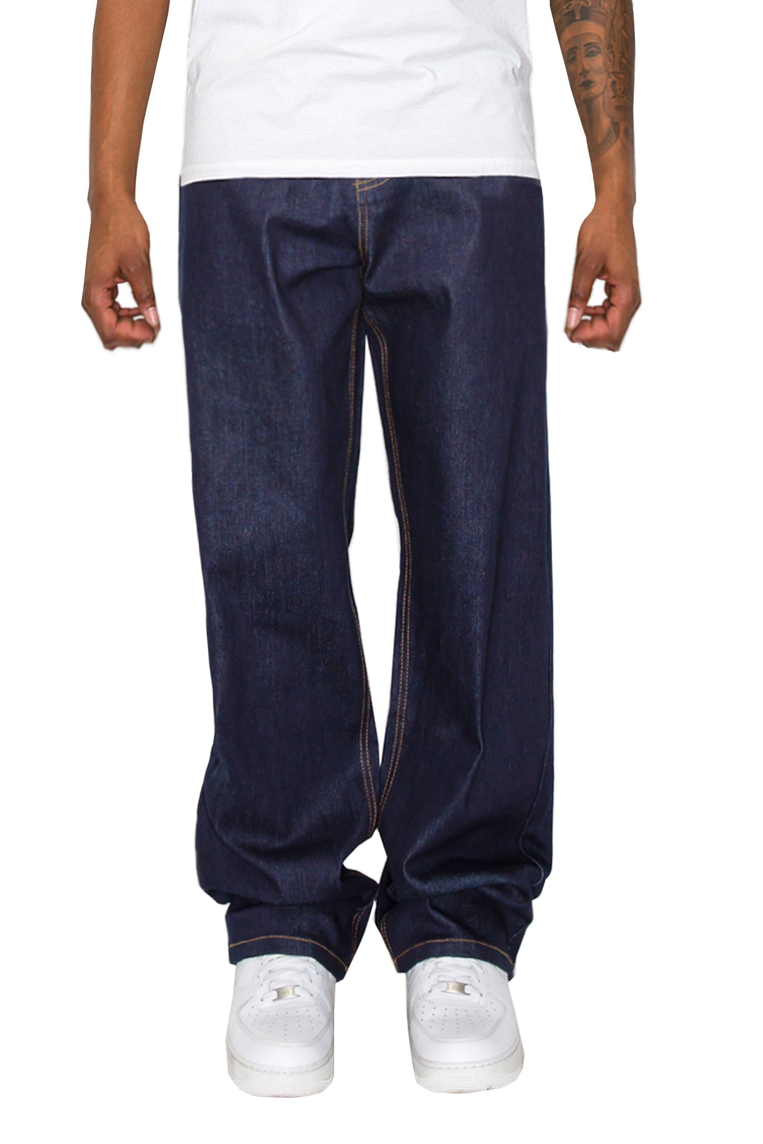 Victorious Men's Essential Baggy Raw Denim Jeans DL998