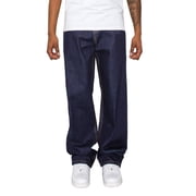 Victorious Men's Essential Baggy Raw Denim Jeans DL998 Indigo 34/32