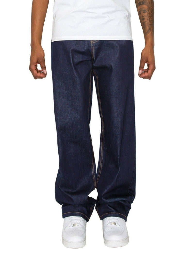 Victorious Men's Essential Baggy Raw Denim Jeans DL998