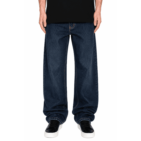 Victorious Men's Essential Baggy Wide Denim Jeans DL999 Midnight Indigo 4232