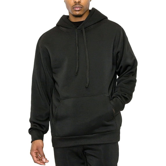 Victorious Men's Essential Fleece Pullover JK10 - Black -Medium