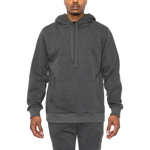 Victorious Men's Essential Fleece Pullover JK10 - Heather Charcoal - Large