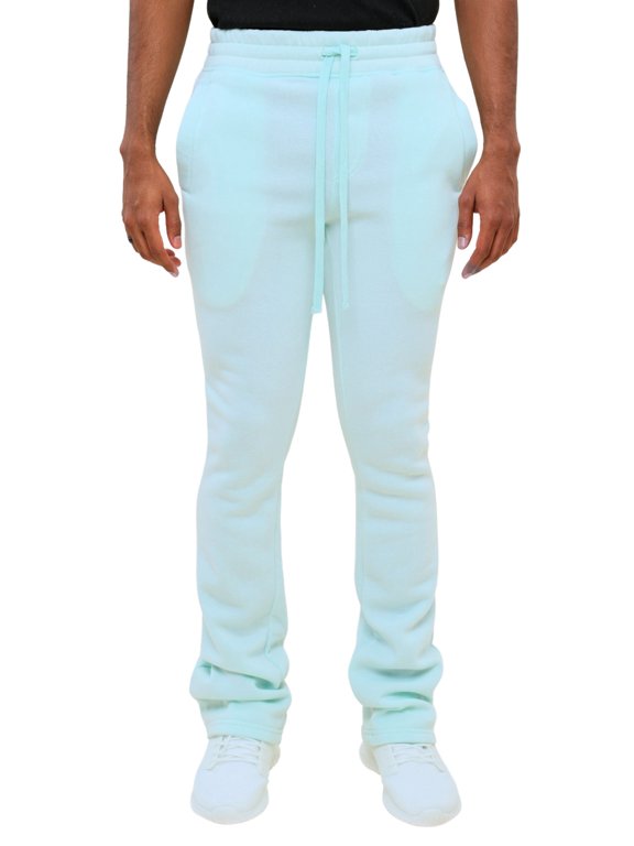 Men's Fleece Drawstring Elastic Cuff Stacked Extra Long FL94 - Mint Large