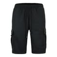 thumbnail image 1 of Victorious Men's Heavyweight Fleece Cargo Shorts VS76 - Black - 2X-Large, 1 of 4