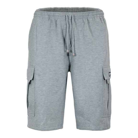 Victorious Men's Heavyweight Fleece Cargo Shorts VS76 - Gray - 3X-Large