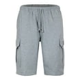 thumbnail image 1 of Victorious Men's Heavyweight Fleece Cargo Shorts VS76 - Gray - 6X-Large, 1 of 4