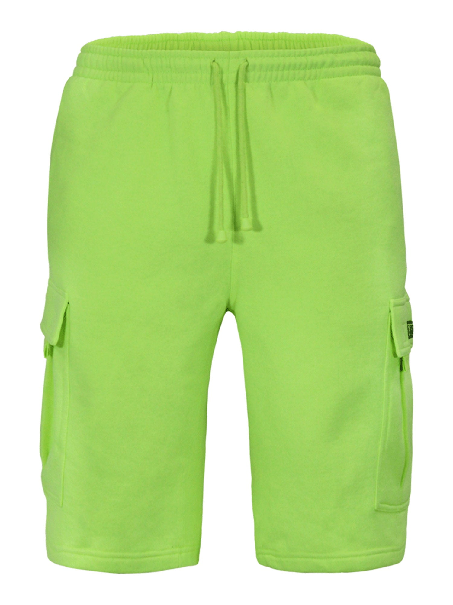 NEON SIGN Drill Cargo Shorts ショート カーゴパンツ G-Style USA Men's Heavyweight Fleece Cargo Shorts, Neon Green, X