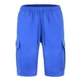 thumbnail image 1 of Victorious Men's Heavyweight Fleece Cargo Shorts VS76 - Royal Blue - 2X-Large, 1 of 4