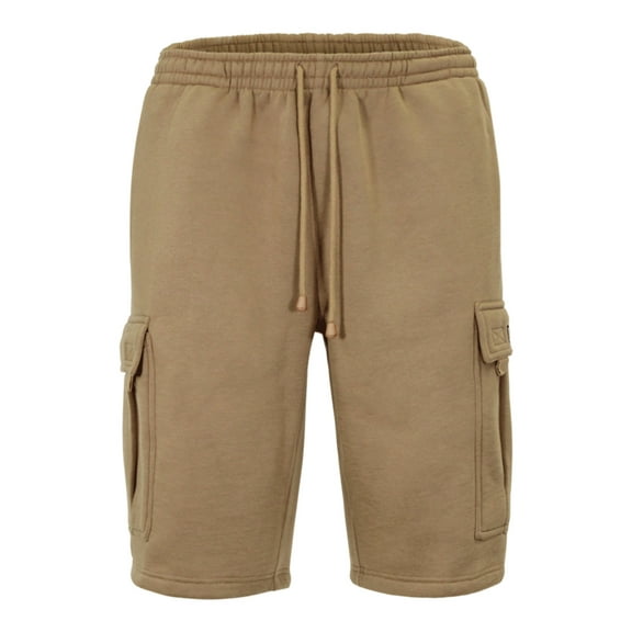 Victorious Men's Heavyweight Fleece Cargo Shorts VS76 - Wheat - 5X-Large