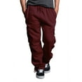 thumbnail image 1 of Victorious Men's Heavyweight Fleece Relaxed Lounge Cargo Sweatpants - Burgundy - 2X-Large, 1 of 4