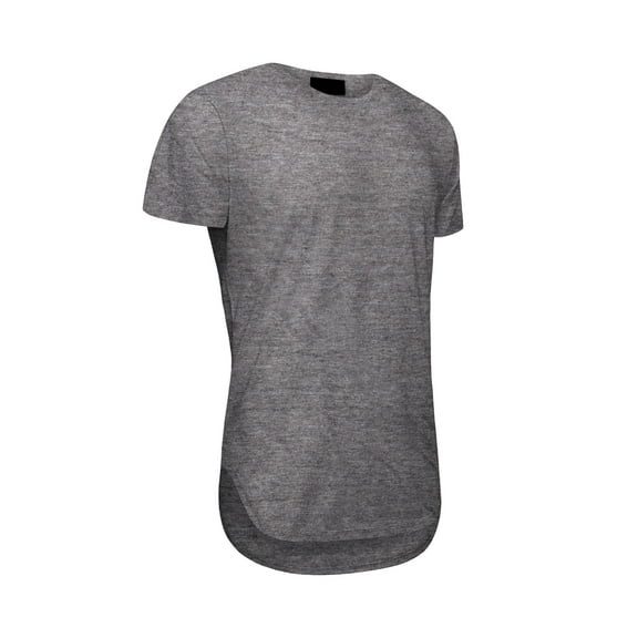 Victorious Men's Hipster Long Length Curved Hem T Shirt, Up To 5X
