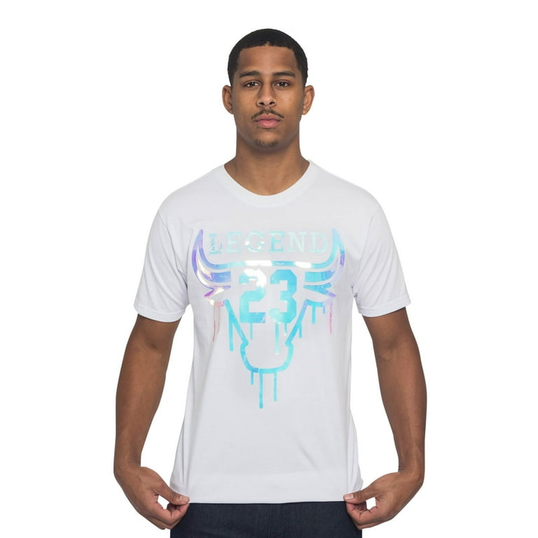 Victorious Men s Iridescent Bulls 23 Graphic T Shirts TS7319