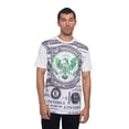thumbnail image 1 of Victorious Men's Iridescent Foil Money Print Hip Hop Graphic T-Shirts TS7331 - White - Small - F19I, 1 of 4