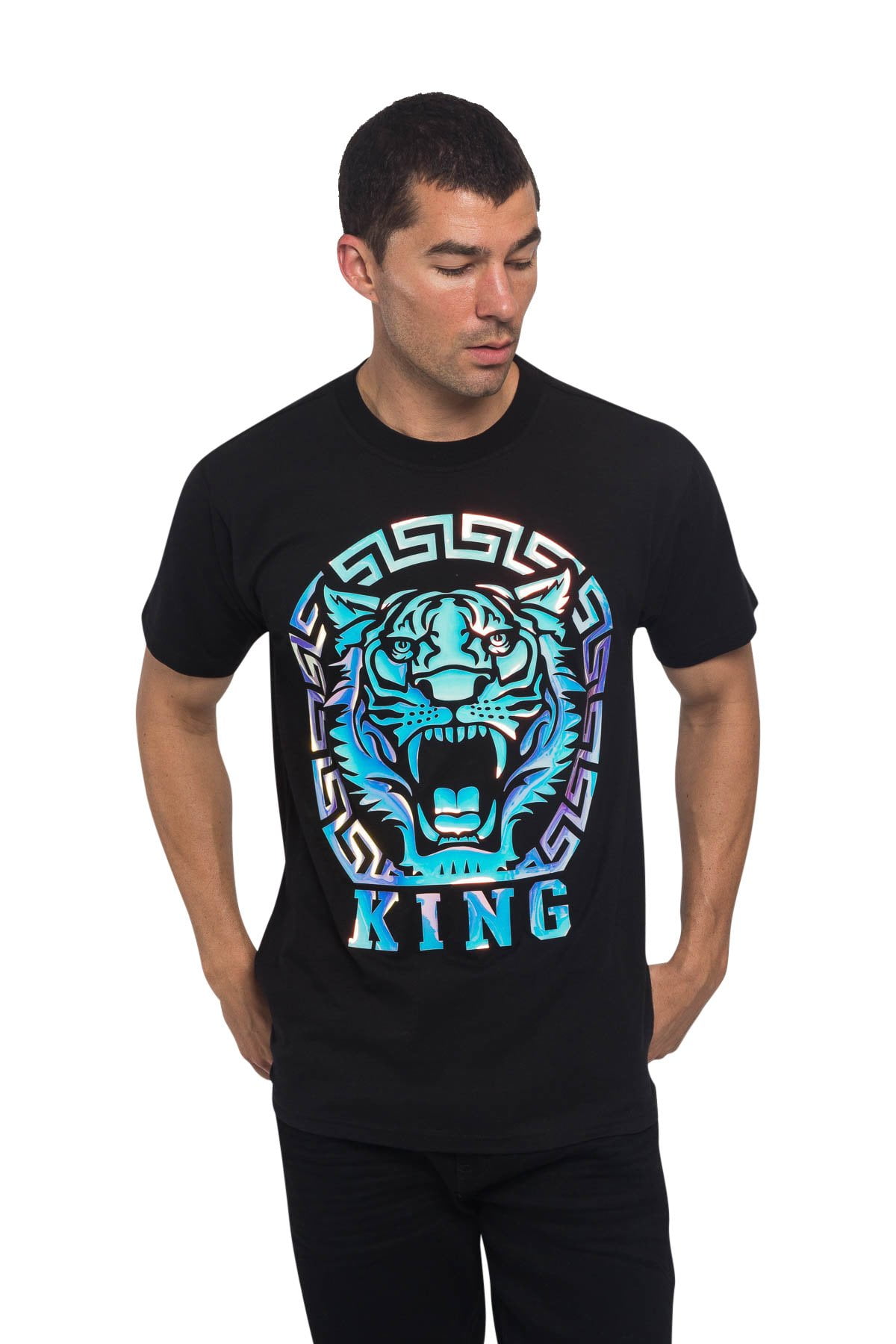 Victorious Men's Iridescent Print Graphic Tee, Up to 5X - Walmart.com
