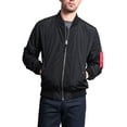 thumbnail image 1 of Victorious Men's Lightweight Contrast Bomber Flight Jacket, Up to 5X, 1 of 7