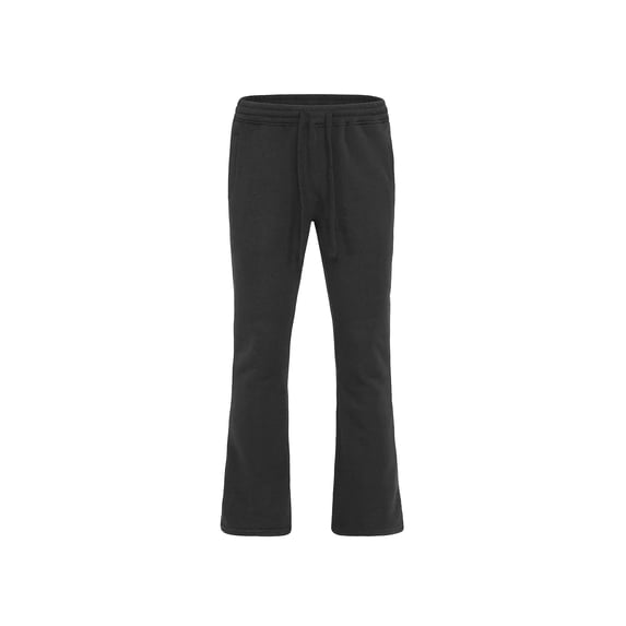 Victorious Men's Lightweight Fleece Drawstring Elastic Cuff Sweatpants FL91 - Black Small