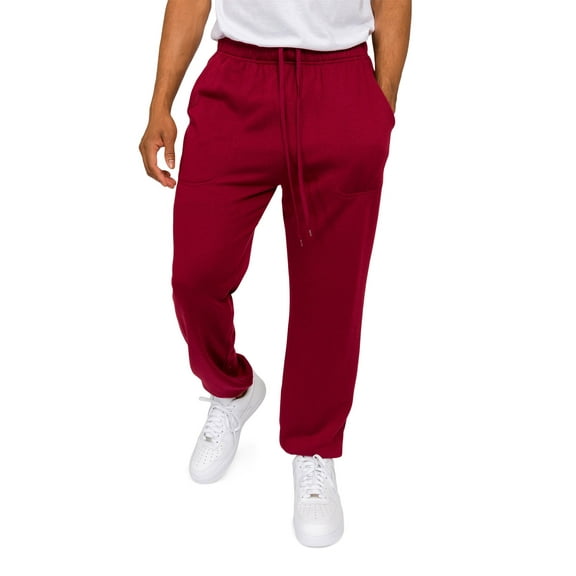 Victorious Men's Lightweight Fleece Drawstring Elastic Cuff Sweatpants, Up To 5X