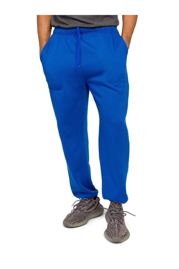 Victorious Men's Lightweight Fleece Drawstring Elastic Cuff Sweatpants, Up To 5X