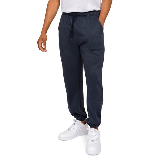 Victorious Men's Lightweight Fleece Drawstring Elastic Cuff Sweatpants, Up To 5X