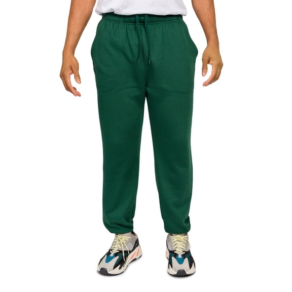 Victorious Men's Lightweight Fleece Drawstring Elastic Cuff Sweatpants, Up To 5X