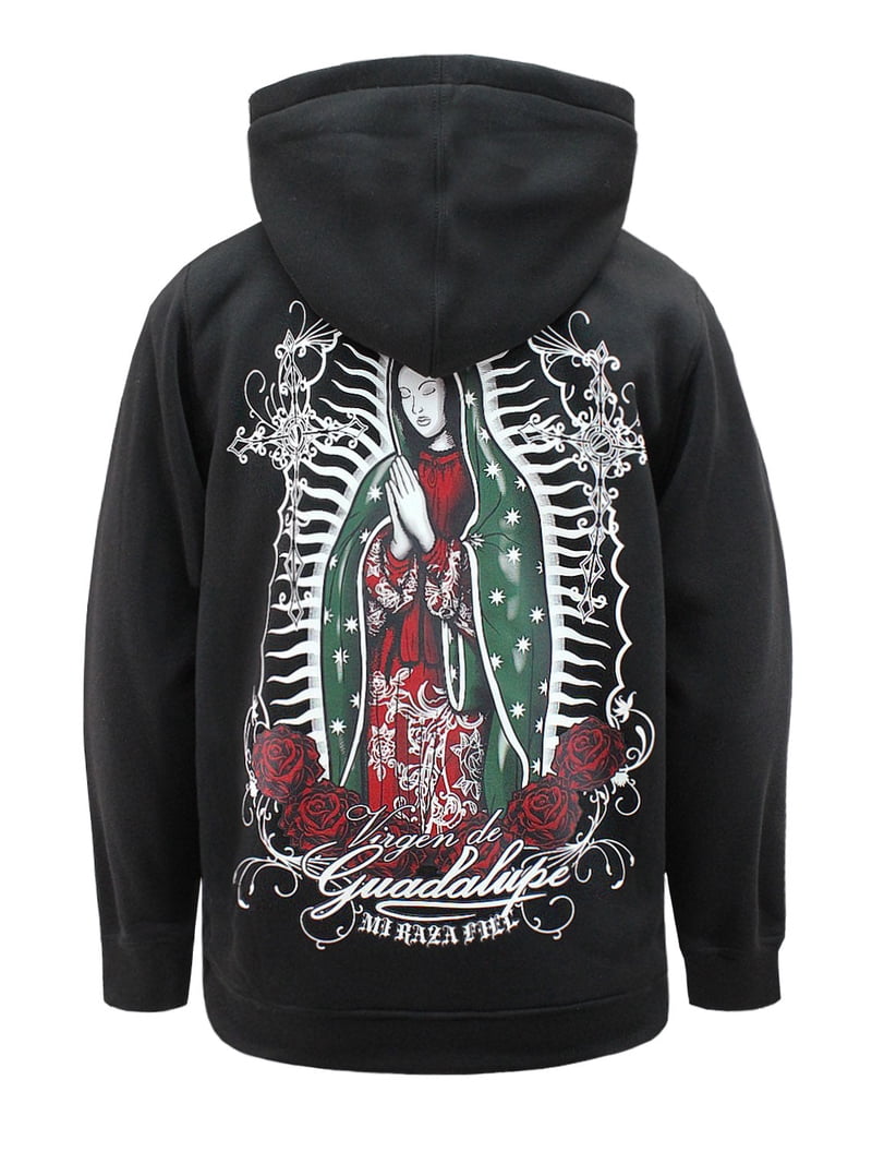 Victorious Men's Mi Raza Fleece Pullover Graphic Hoodie JK5093