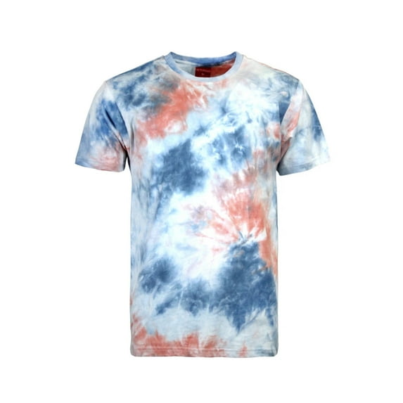 Victorious Men's Multi Color Graphic Tie Dye T-Shirt TS7433 - Sunset - 2X-Large
