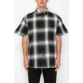 thumbnail image 1 of Victorious Men's Old School Plaid Flannel Short Sleeve Shirts VSS30 - BLACK - XL, 1 of 6