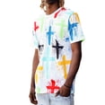 thumbnail image 1 of Victorious Men's Painted Crosses Graphc T-Shirt TS7470 White Medium, 1 of 5