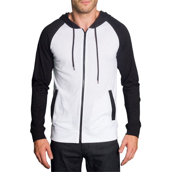 Victorious Men's Raglan Light Weight Zip Down Hoodie TH864 - WTB -4XL