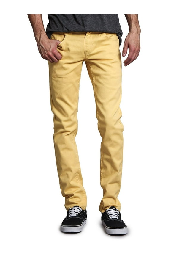 Victorious Men's Skinny Fit Color Stretch Jeans, Sizes up to 42W