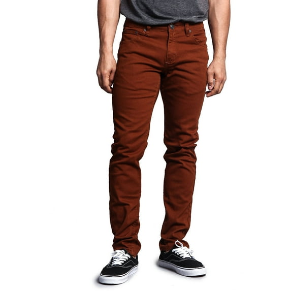 Victorious Men's Skinny Fit Color Stretch Jeans, Sizes up to 42W