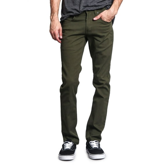 Victorious Men's Skinny Fit Color Stretch Jeans, Sizes up to 42W