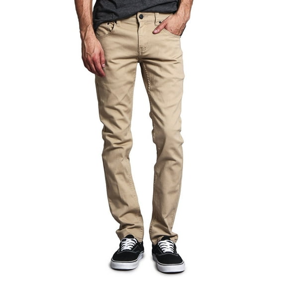 Victorious Men's Skinny Fit Color Stretch Jeans, Sizes up to 42W