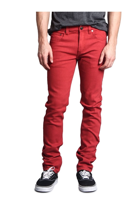 Victorious Men's Skinny Fit Color Stretch Jeans, Sizes up to 42W