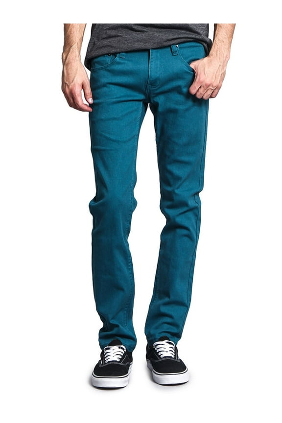 Victorious Men's Skinny Fit Color Stretch Jeans, Sizes up to 42W