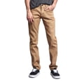 thumbnail image 1 of Victorious Men's Skinny Fit Unwashed Raw Denim Jeans DL938 - Khaki - 36/30, 1 of 6