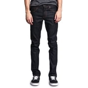 Victorious Mens Skinny Slim Fit Stretch Raw Denim Jeans - Multiple Colors & Sizes