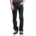 thumbnail image 1 of Victorious Men's Slim Fit Unwashed Raw Denim Jeans DL980 - Black/Timber - 28/30, 1 of 6
