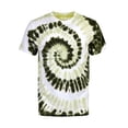 thumbnail image 1 of Victorious Men's Spiral Graphic Tie Dye T-Shirt TS7419 - Light Olive/Olive - Large, 1 of 2