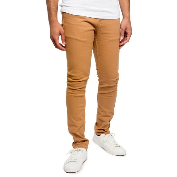 Victorious Men's Super Skinny Fit Colored Jeans DL1001WM-SUPER - Wheat - 40/30