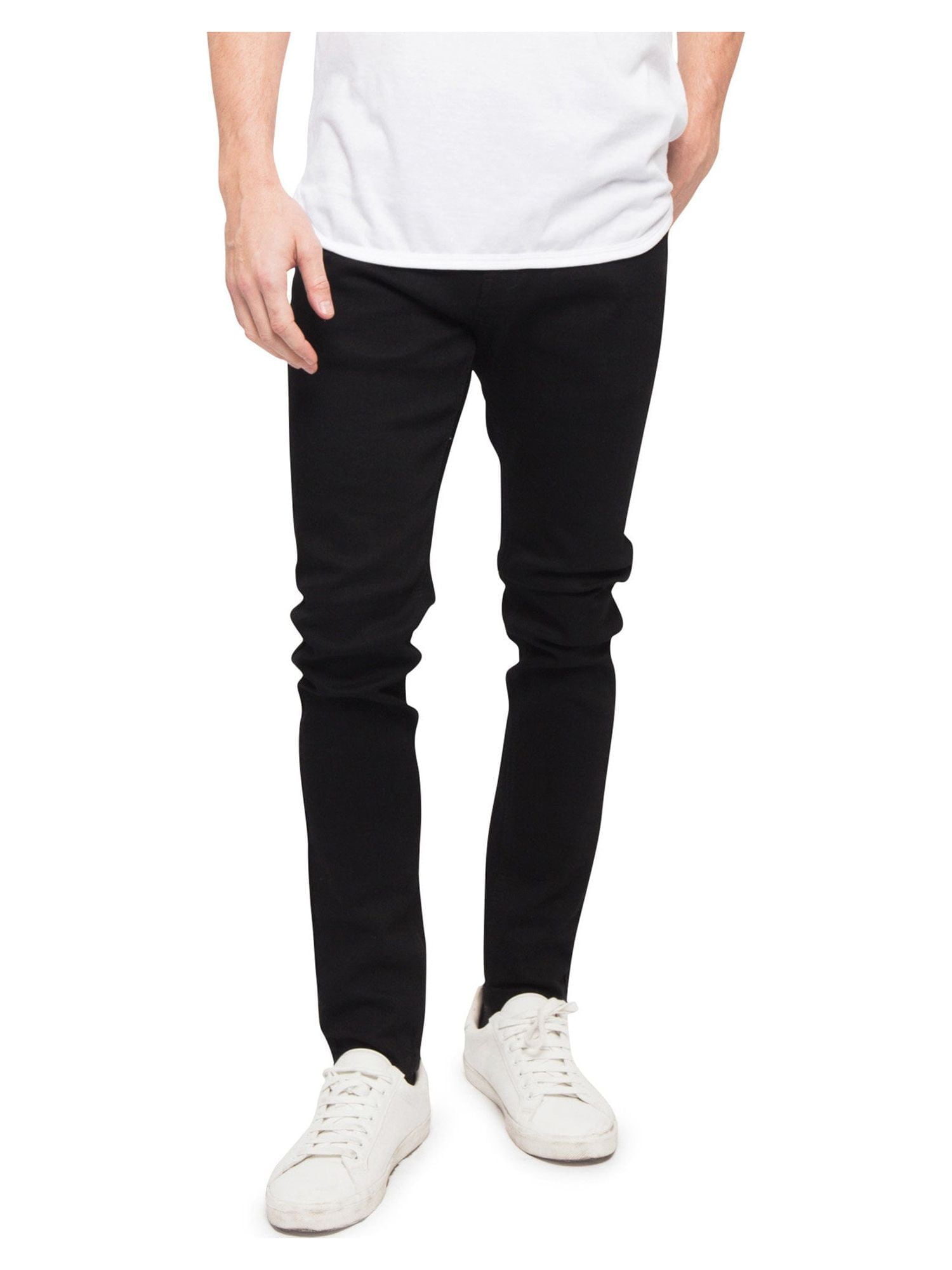 VICTORIOUS Men's Skinny Fit Stretch Jeans - Black, 28x32