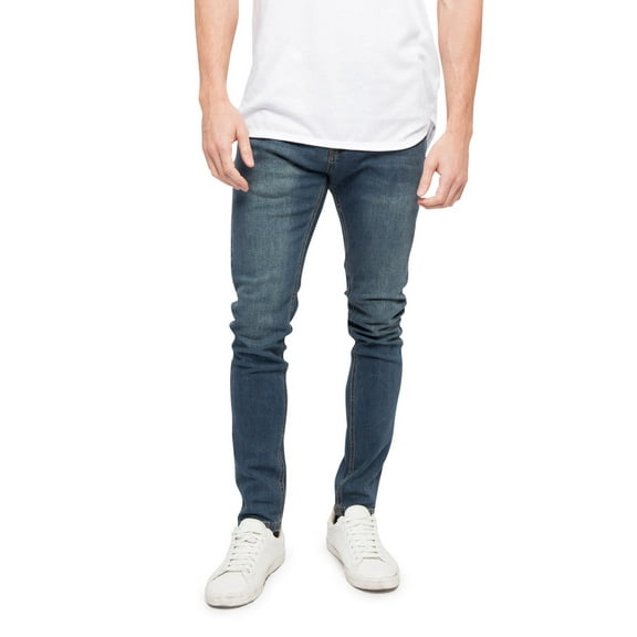 Victorious Men's Super Skinny Fit Stretch Denim Jeans DL1000 - Desert Blue - 28/32