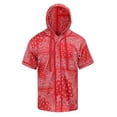 thumbnail image 1 of Victorious Men's Two Tone Hoodie Baseball Jersey BJ64 - Red - 4X-Large, 1 of 2