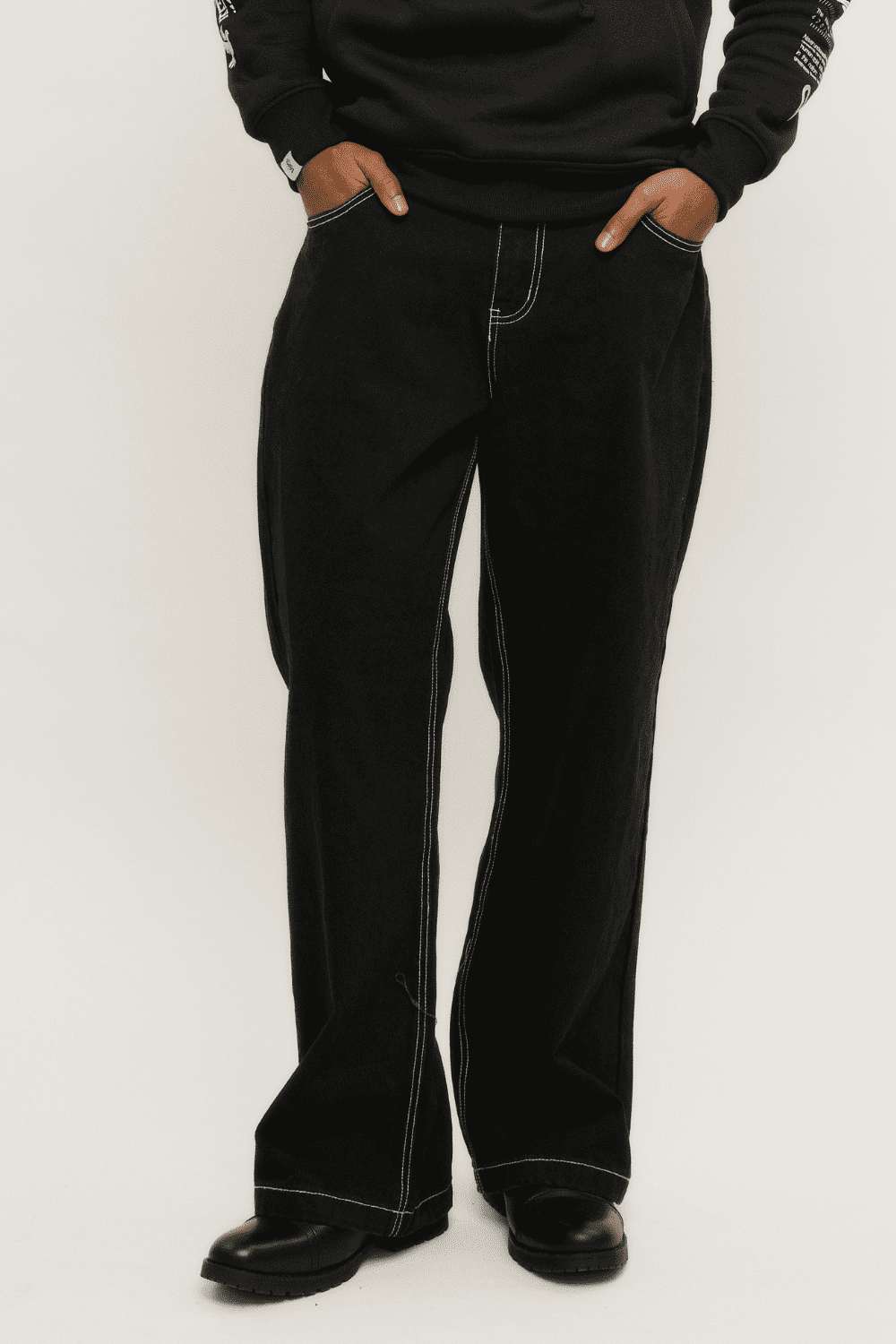 Victorious Men's Essential Baggy Raw Denim Jeans DL998 Indigo 30