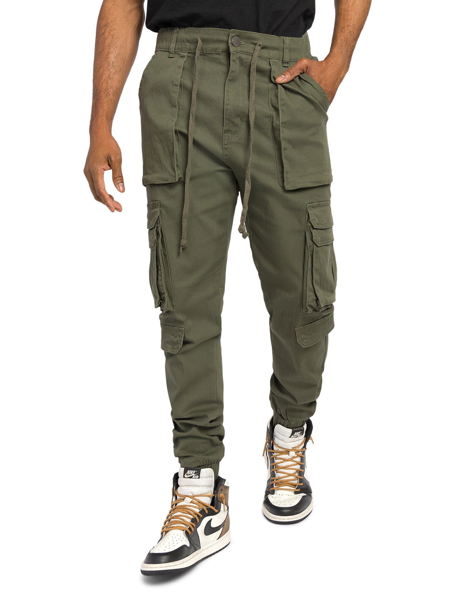 Victorious Men's Utility Techwear Cargo Jogger Pants JG3030 Victorious Men's Utility Techwear Cargo Jogger Pants JG3030