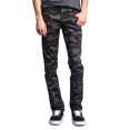 thumbnail image 1 of Victorious Mens Camouflage Skinny Fit Jeans AR169 - BLACK/CAMO - 34/30, 1 of 6
