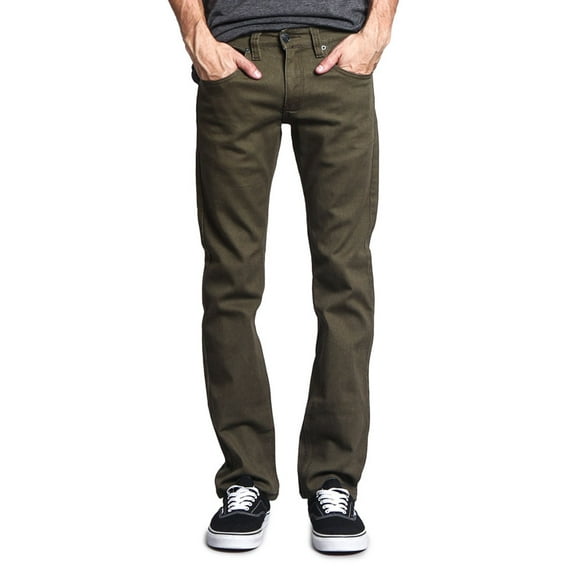 Victorious Mens Slim Fit Colored Stretch Jeans, Up To 44W