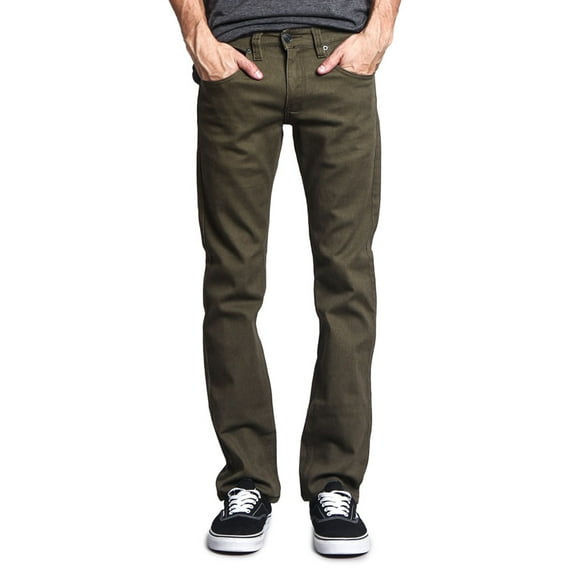 Victorious Mens Slim Fit Colored Stretch Jeans, Up To 44W